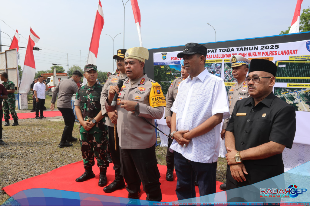 Kapolda Sumut Tinjau Pos PAM Idul Fitri di Sei Karang
